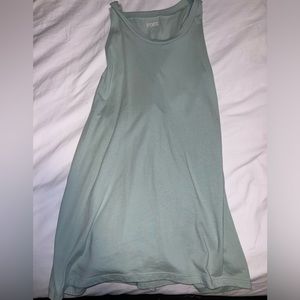 PINK Twist Back Tank Top Mint Green